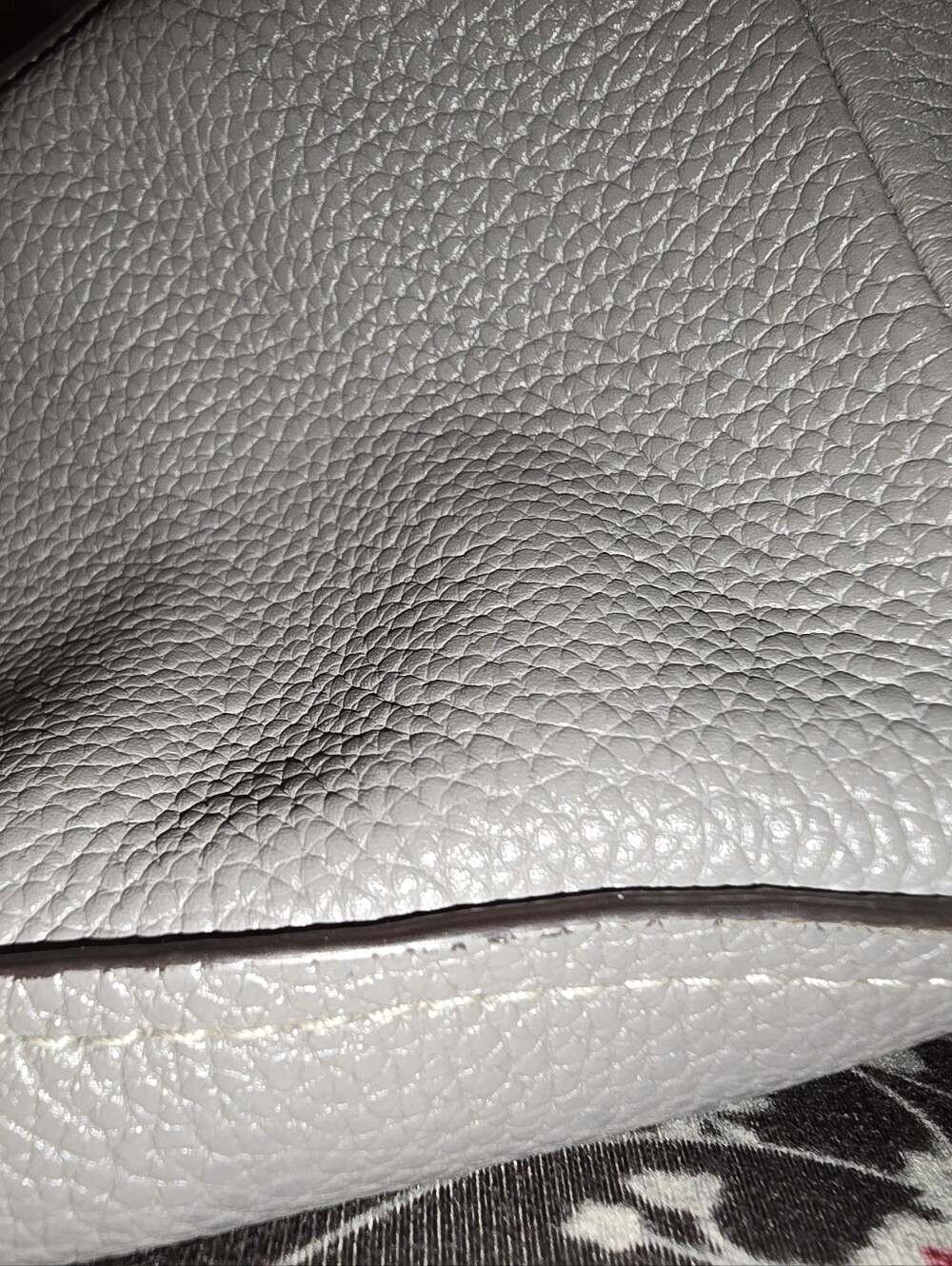 Coach Gray Pebbled Leather Shoulder Bag with Card Case - Picture 5 of 13